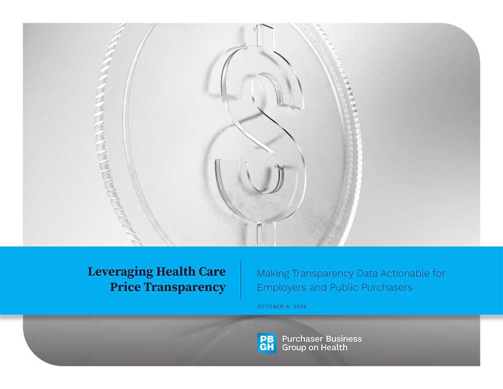 PBGH Health Care Data Demonstration Project Report Cover